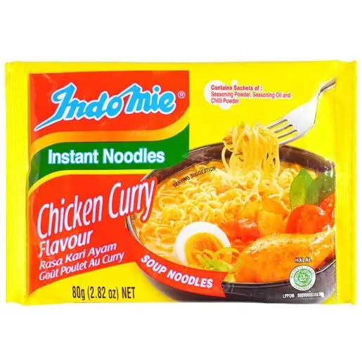 indomie mi goreng fried noodles (chicken curry flavor)