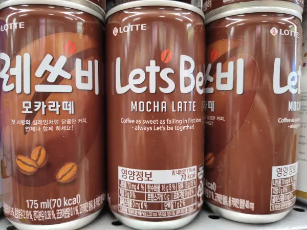 lotte let's be coffee(mocha latte)