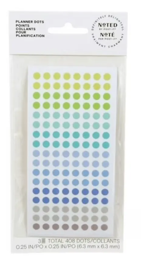 Noted by Post-it Planner Dots Stickers