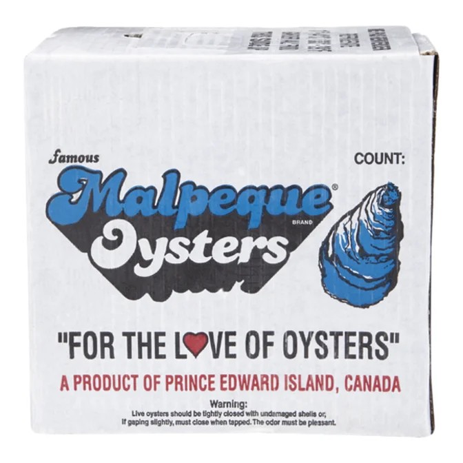 【箱装】Islandgold Malpeque Oysters 生吃壳蚝 (没开壳) 33Pcs