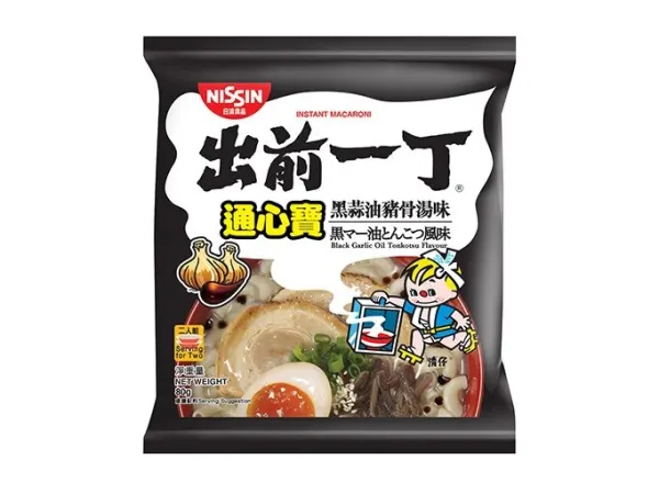 Nissin Black Garlic oil  Tonkotsu Flavour macaroni
