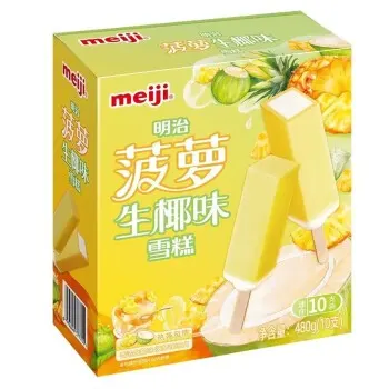 Meiji ice bar pineapple coconut flavor