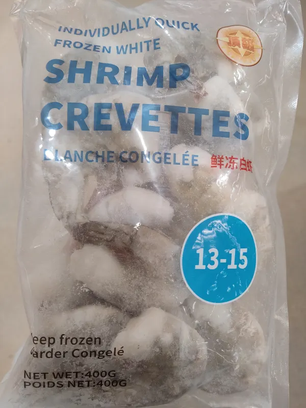seafood platinum frozen white shrimp headless 13/15