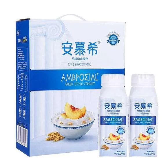 安慕希希臘風味酸奶(黃桃+燕麥)