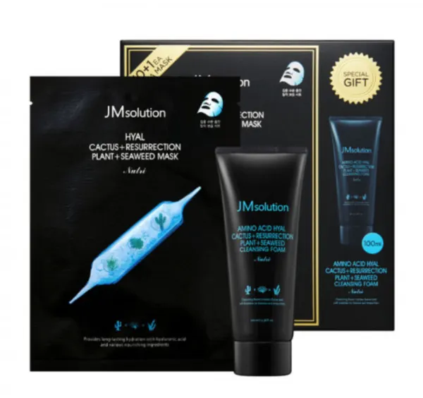 Jm Solution Hyal Cactus+resurrection Plant+seaweed Mask (package)