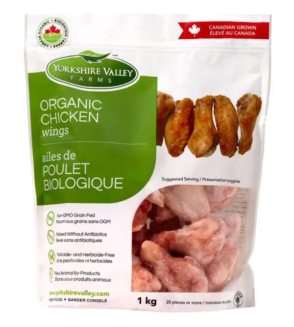 Yorkshire Valley Farms Organic Chicken Wings (Frozen)