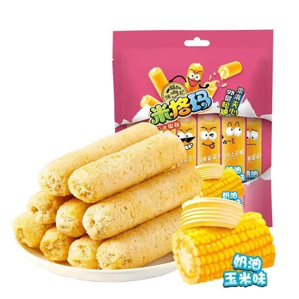徐福記米格瑪夾心米果卷（奶油玉米味）