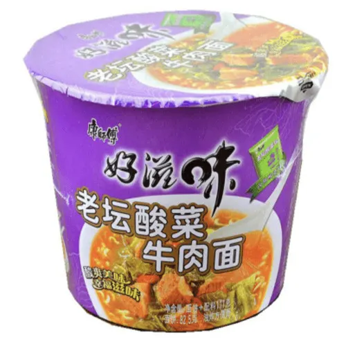 Master Kongs Bowl Noodles Tastes Good Old Altar Sauerkraut（BB：2026-8-31）