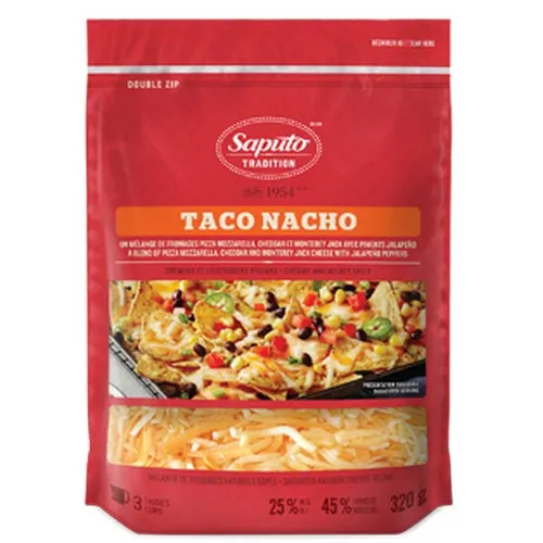 Saputo Taco Nacho Cheese Mixed And Shredded