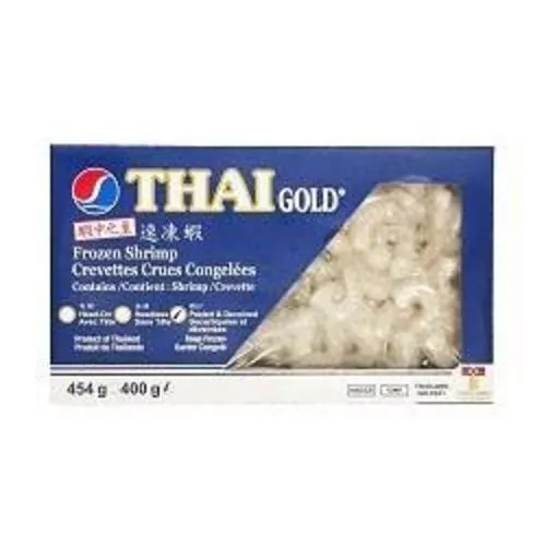 THAI GOLD Peeled & Deveined White Shrimp (M)