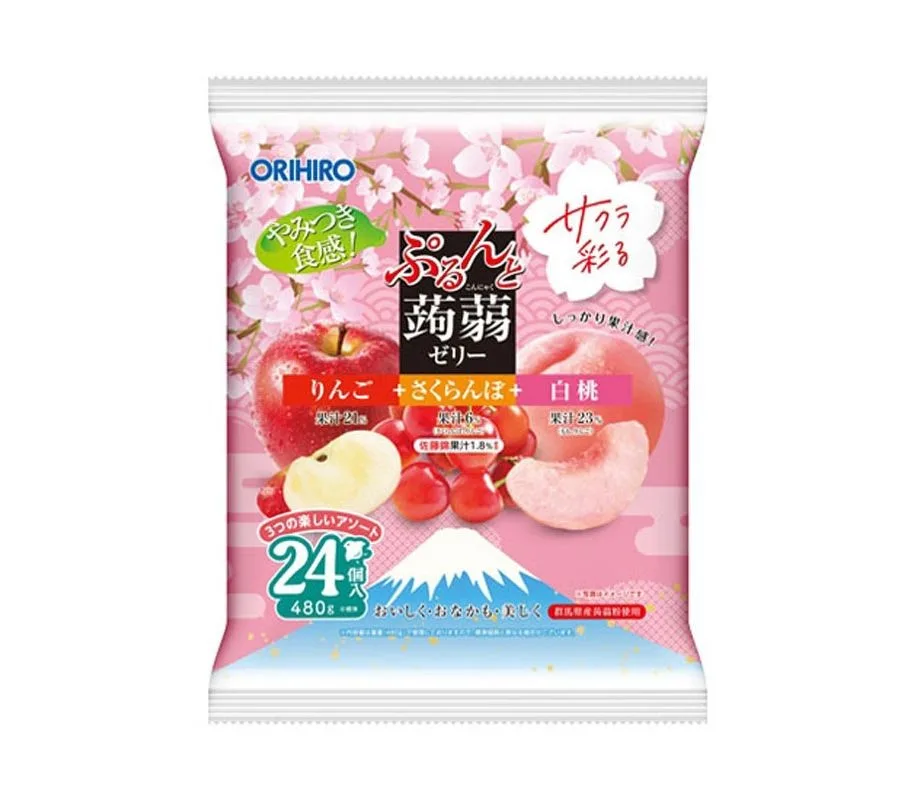 立喜樂蒟蒻果凍（蘋果+櫻桃+白桃）