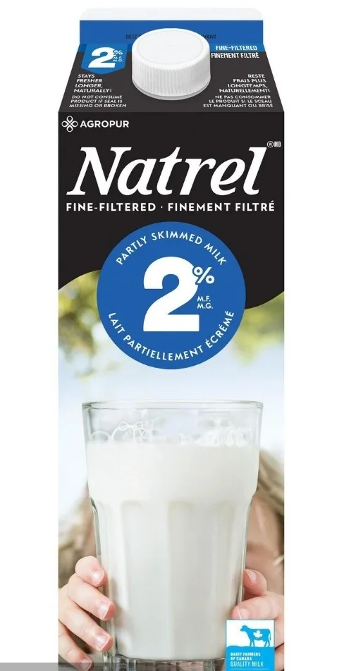 Natrel 牛奶 2% 1L 盒裝