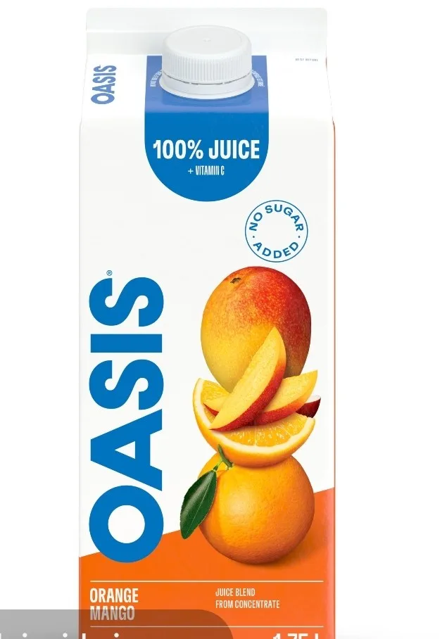 Oasis100%果汁（橙，芒果）