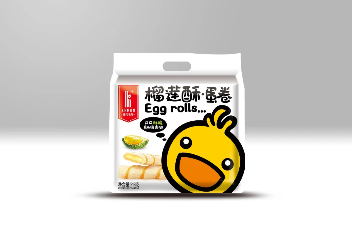 咔囉卡曼榴蓮酥蛋卷 