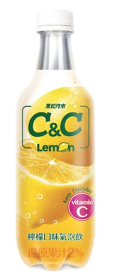 台灣黑松 C&C 檸檬風味氣泡飲料