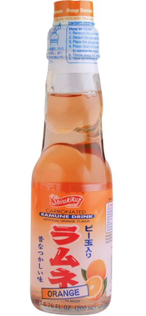 Shirakiku Ramune Drink Orange Flavour