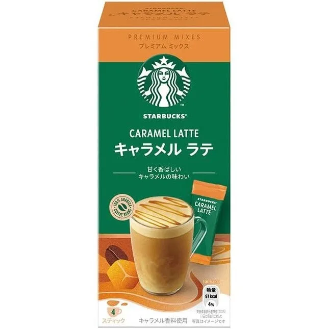 Starbucks premium mix caramel latte
