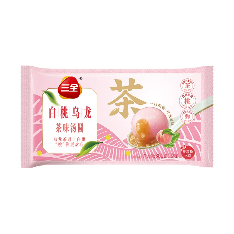 三全白桃烏龍茶味湯圓