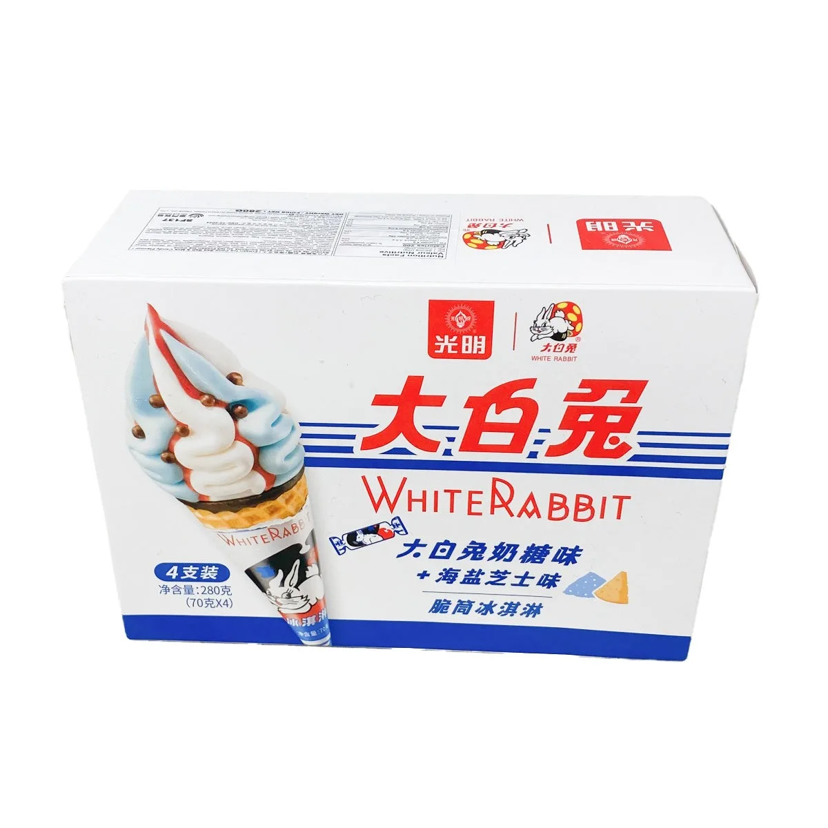 大白兔脆筒冰淇淋（海鹽芝士味）