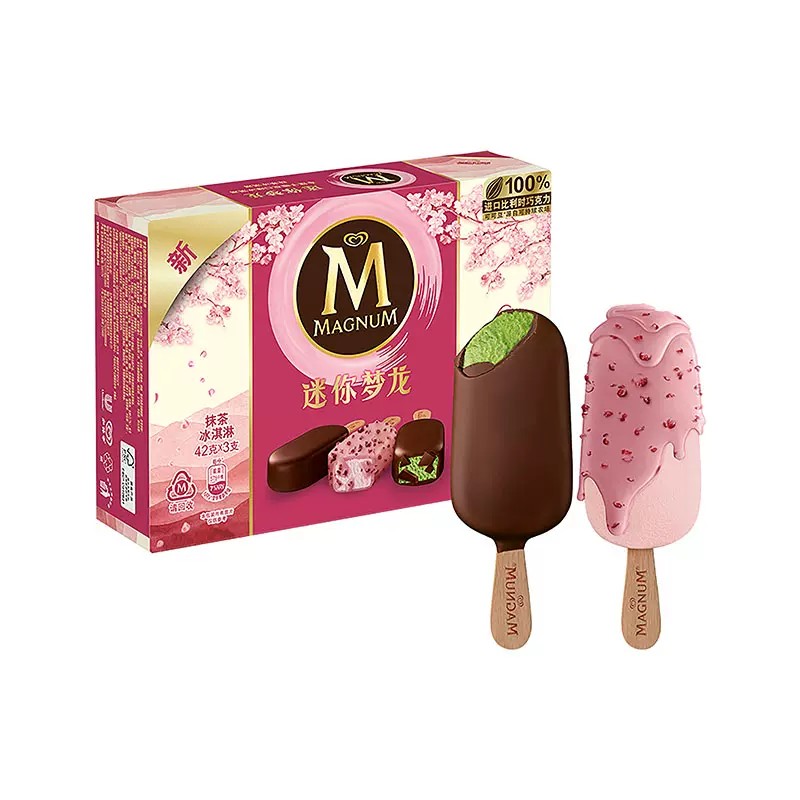Magnum Mini ice bar (cherry blossom & matcha)