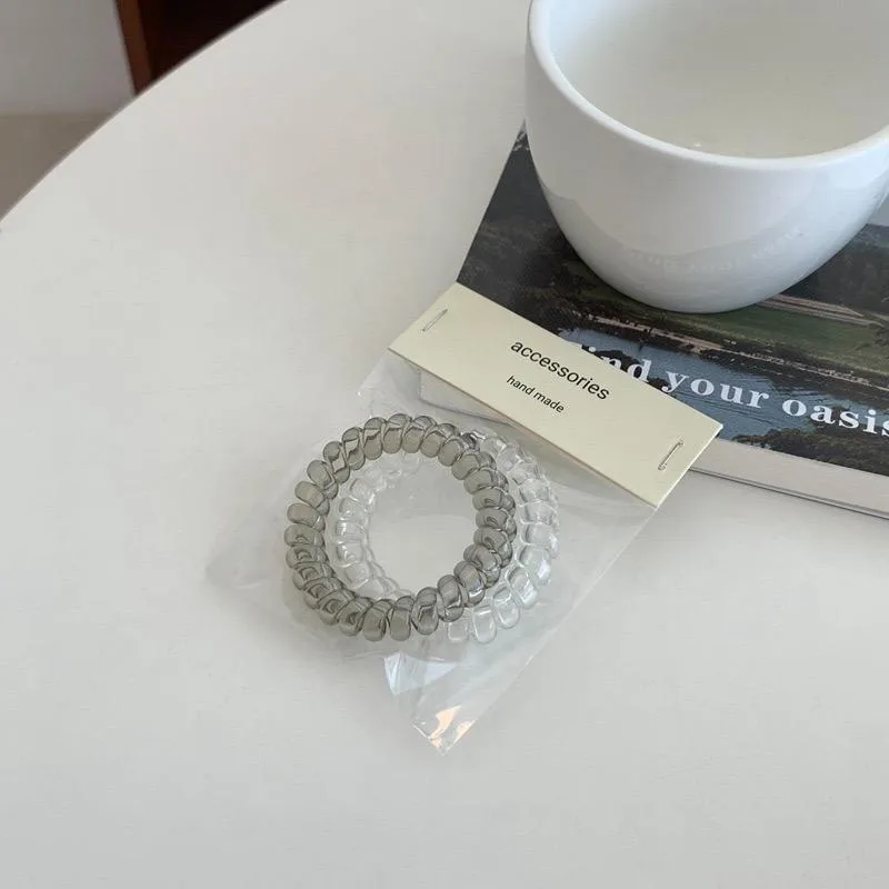 Telephone Wire Hair Tie Grey