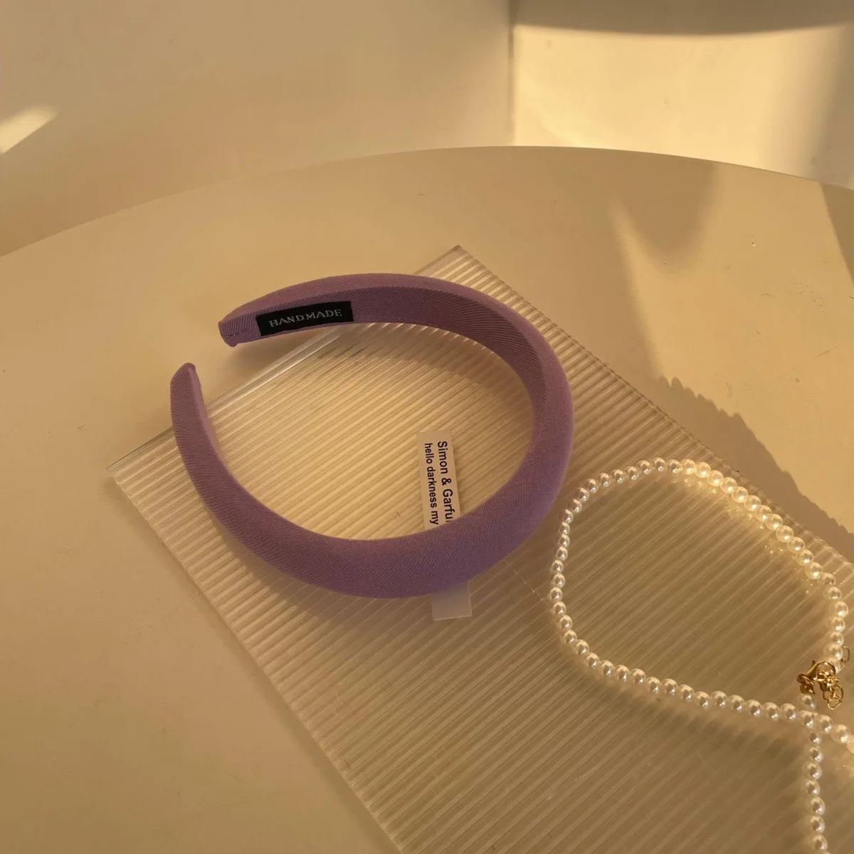 Simple Purple Padded Hair Hoop