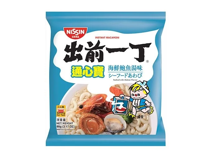 出前一丁通心粉（海鮮鮑魚湯味）