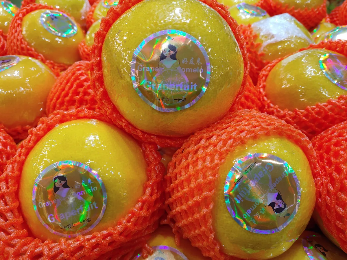 grapefruit in burst juice