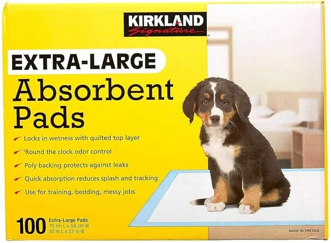 Kirkland  absorbent pads-extra large