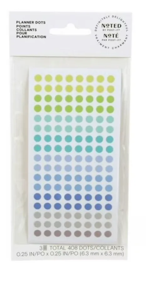 Noted by Post-it Planner Dots Stickers