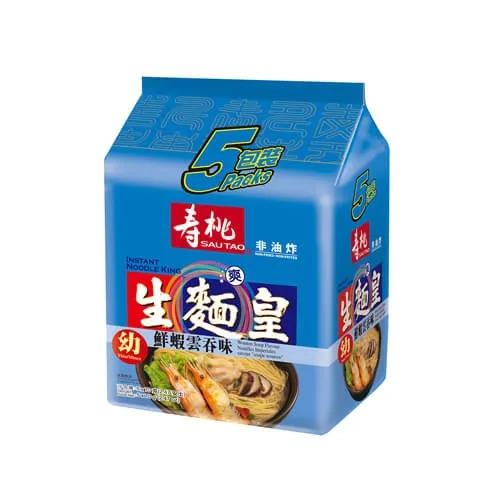 寿桃牌生面皇（鲜虾云吞味）幼面