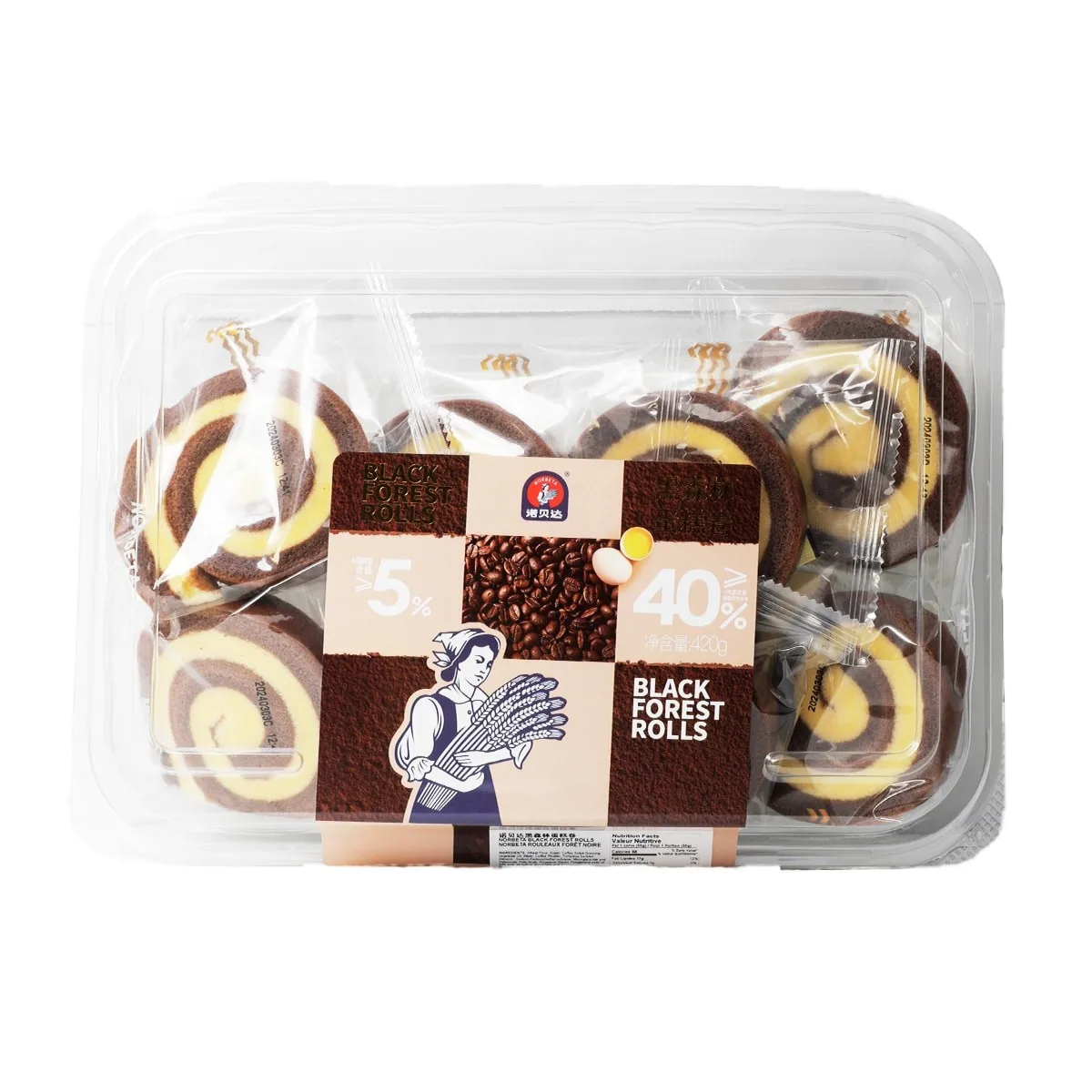 norbeta black forest cake rolls