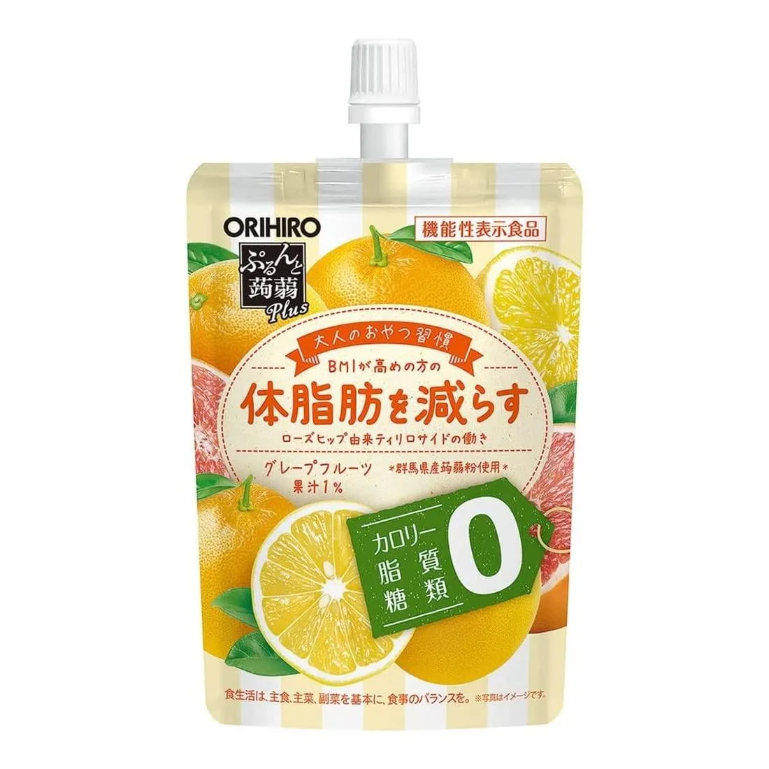 立喜乐0卡吸吸蒟蒻果冻 - 蜜柚