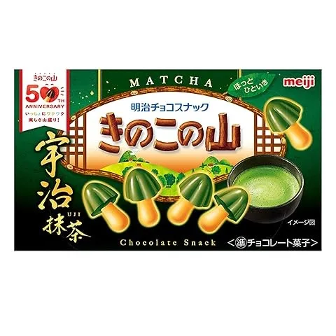 明治蘑菇山抹茶巧克力餅干