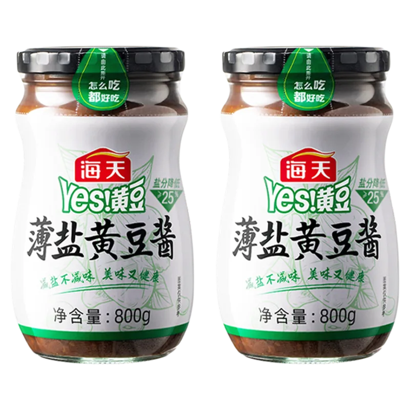 海天薄鹽黃豆醬