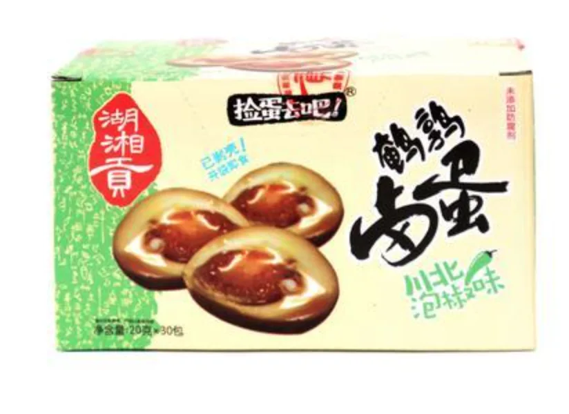 湖湘贡鹌鹑卤蛋川北泡椒味