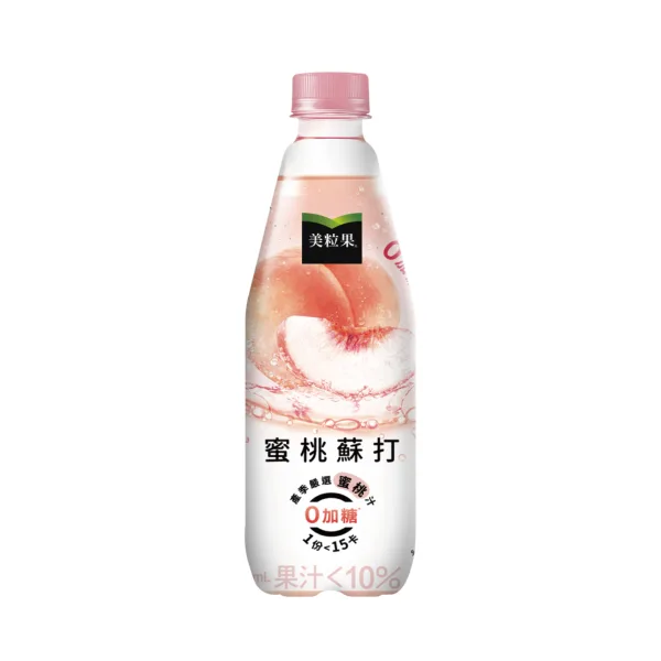 美粒果0加糖蜜桃蘇打