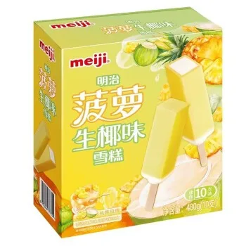 Meiji ice bar pineapple coconut flavor