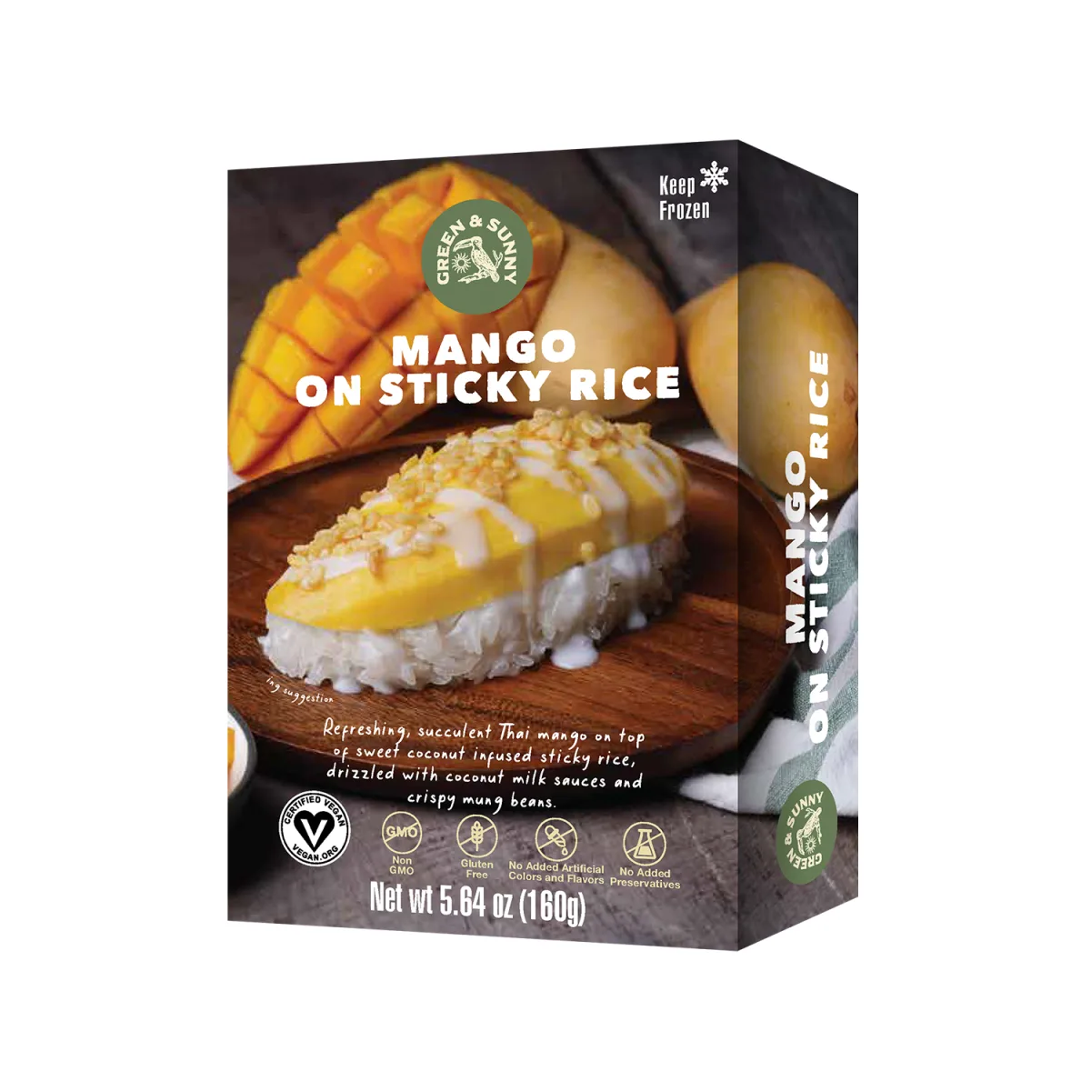 Green & sunny mango on sticky rice