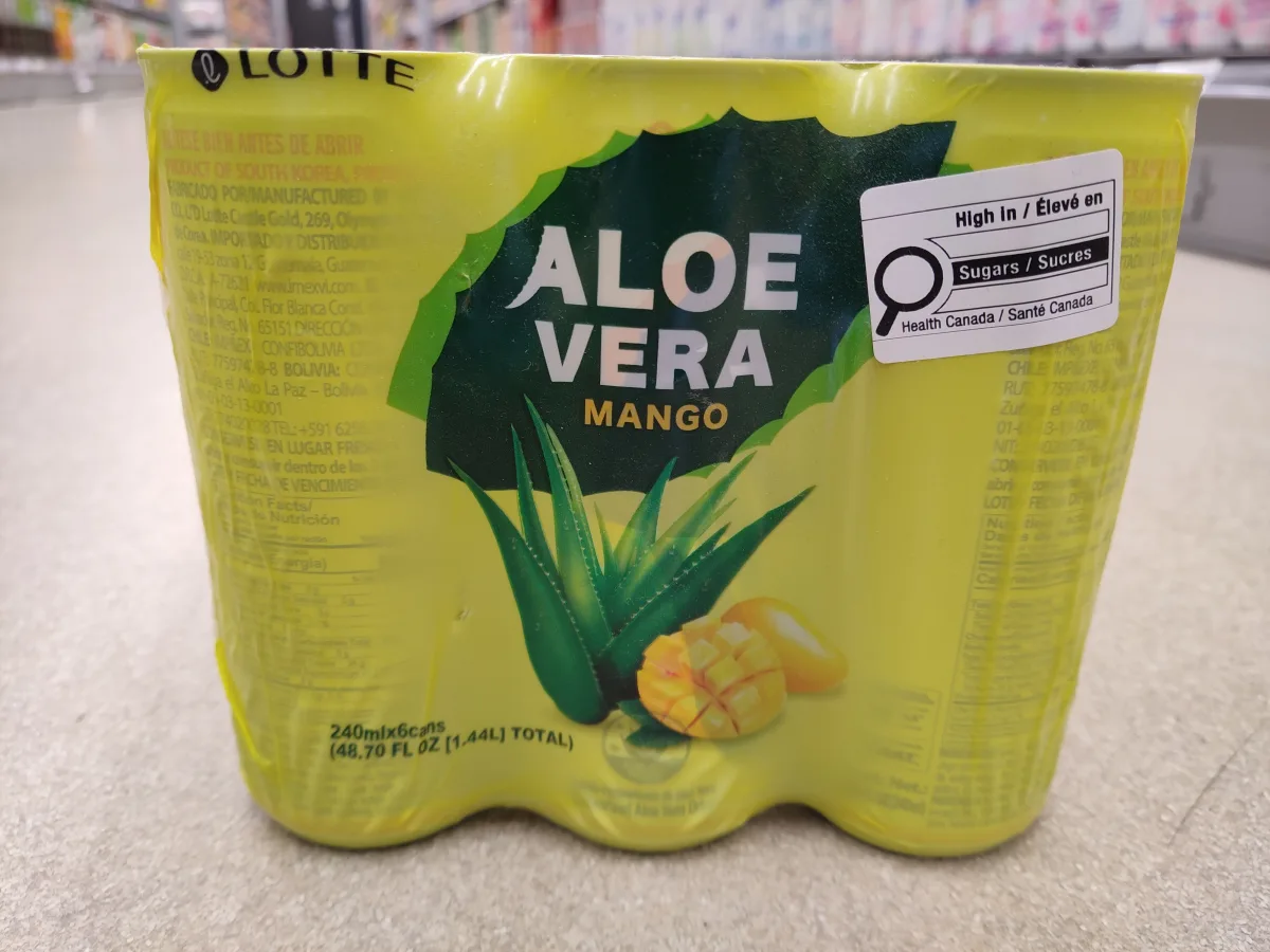 樂天芒果味蘆薈飲料