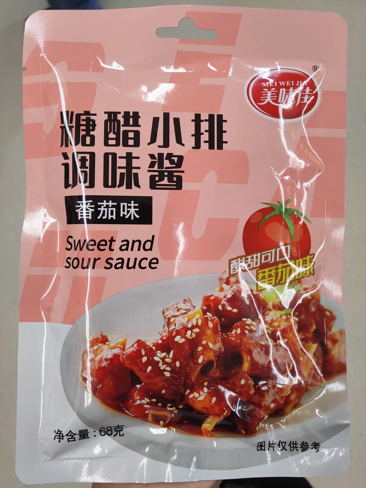 美味佳糖醋小排調味醬（番茄味）