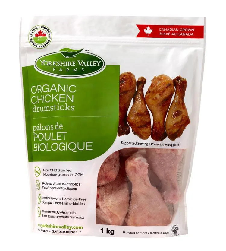 Yorkshire Valley Farms Organic Chicken Drumsticks (frozen)