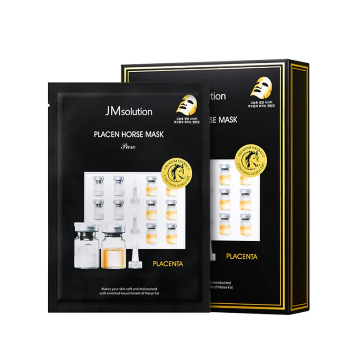 Jm Solution Placen Horse Mask (pure) (box) | Superwafer - Online