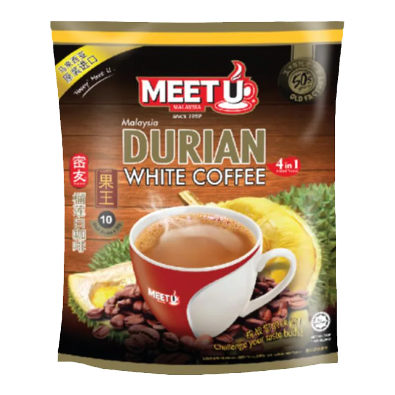 meet u durian white coffee