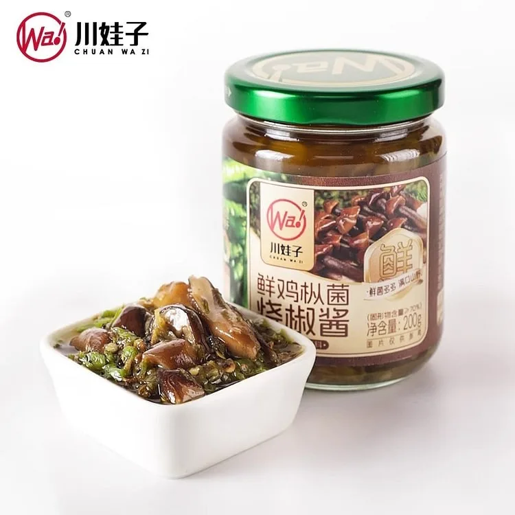 川娃子鮮雞樅菌燒椒醬