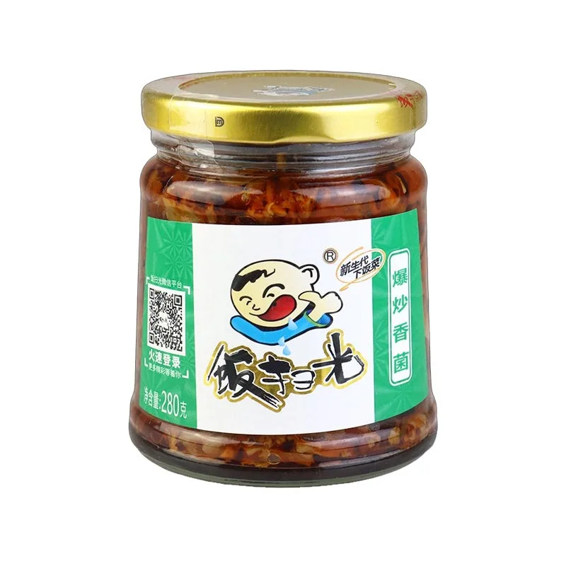 饭扫光爆炒香菌