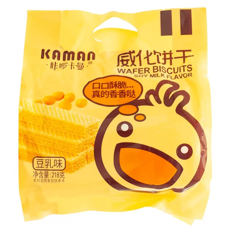 Kaman咔啰卡曼威化饼干 - 豆乳味
