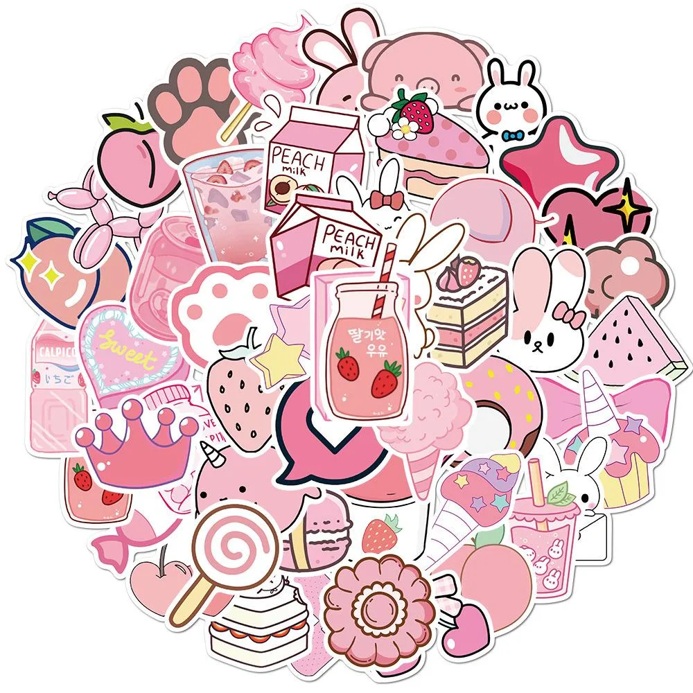 (On Sale) Cute Pink Stickers 