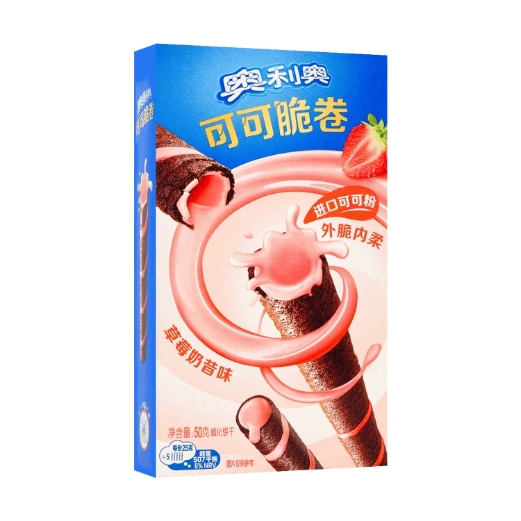 奧利奧可可脆卷（草莓奶昔味）