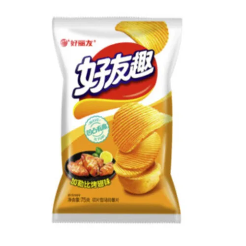 好丽友好友趣波浪薯片（加勒比烤翅味）